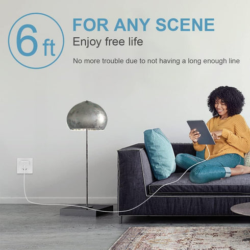 iPhone 15 Charger Fast Charging Type C Charger USB C Charger Block iPad Pro Charger with 2 Pack 6FT Cable for iPhone 15/15 Plus/15 Pro/15 Pro Max/...
