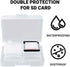 Slot Portable SD Card Case, 4 Individual Transparent Plastic Memory Card Cases, Holds a Total of 32 SD Cards, waterproof and Dust Resistant SD Car...