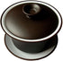 Gaiwan Teacup Kungfu Tea bowl Zisha Red Clay black 4oz/130ml Cup Sancai Saucers (Black white)...