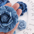 YXQ 6Pcs Fabric Flower 3 Sizes Denim Flowers Decoration DIY Crafts...