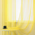 DUALIFE Yellow Curtains 72 Inches Length for Bedroom Set of 2 Panels Grommet Window Semi Voile Light Filtering Sheer Curtains for Living Room 52x7...