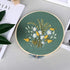 HaiMay 3 Sets Embroidery Starter Kit with Pattern and Instructions, Cross Stitch Kit Include 3 Embroidery Clothes with Floral Pattern, 3 Bamboo Em...