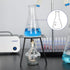 Glass Wide Mouth Erlenmeyer Flask, Borosilicate Glass Erlenmeyer Flask with Heavy Duty Rim, 250 ml Capacity (Pack of 1)...