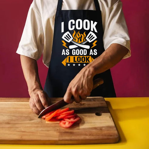 Cooking Gifts for Men, Funny Aprons for Women with Pockets for Kitchen Baking Grill BBQ, Grilling Gifts for Men Chef Dad Mom Husband Wife Father’s...