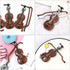 BESTOYARD 20 Sets Miniature Violin Tiny Violin Mini Musical Instrument Miniature Violin Model Dollhouse Furniture Crafts Ornament for Dollhouse Fa...