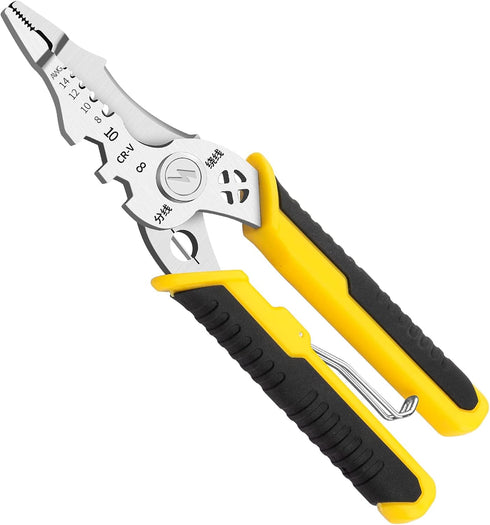 Wire Stripper Tool 7.5-Inch Multifunctional Wire Stripper...