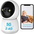 Indoor Security Camera 2K, 3MP Pet Camera with Phone App, WiFi 2.4GHz/5G Home Security Camera Pan Tilt with Night Vision, 24/7, 2-Way Talk, Motion...