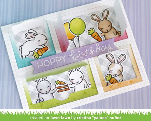 LAWN FAWN Lawn Cuts Custom Craft Die-Peekaboo Backdrop, Grey...