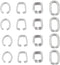 SUNNYCLUE 1 Box 120Pcs Pendant Clasp Pinch Clasp Bails 304 Stainless Steel Pinch Bails Pendant Clasp Bail Connector Pendant Clasps Jewelry Finding...