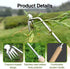 2Pcs Dritnow Weed Puller Tool and Crack Weeder, Paver Crevice Uprooting Weeding Removal Tool, 4 Claw Manual Pulling Weeders with Wood Handle for G...
