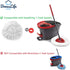 BonusLife 3-Pack Mop Head for O-Ceda EasyWrin Spin Mop Refill 1-Tank System Only Easy Cleaning Microfiber Replacement...