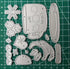 Snowman Cocoa Cup Metal Die Cuts, Christmas Snowman Cup Metal Cutting Dies Cut Stencils Card Paper Craft DIY Template Metal Cutting Dies Album Emb...