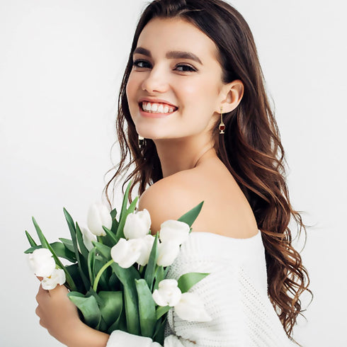 Honbay 2 Pairs of Unique Wine Glass Wine Bottle Dangle Drop Earrings Enamel Alloy Red Wine Glass Earrings Fun Novelty Creative Earrings Asymmetric...