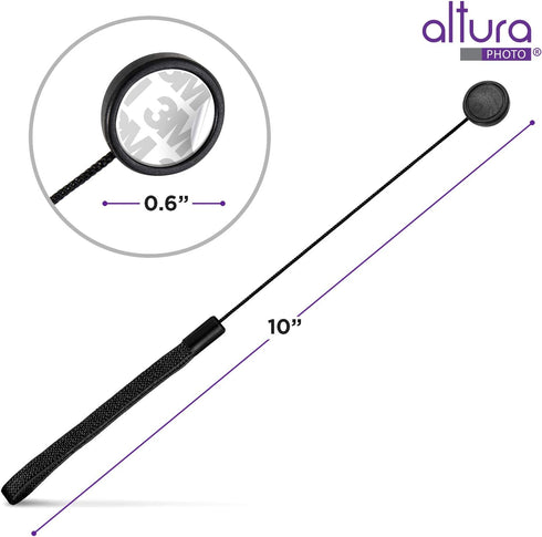 Altura Photo 5 Pcs Lens Cap Keeper, Camera Lens Cap Leash for DSRL & Mirrorless Lenses - Lens Cap Tether/Lens Holder for Canon, Nikon, Sony, Sigma...