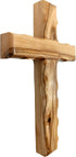Zuluf 6.2" Olive Wood Plain Wall Cross | Christian Handmade Wooden Cross for Wall from Jerusalem Holy Land | Wall Cross for Home Decor | Catholic ...