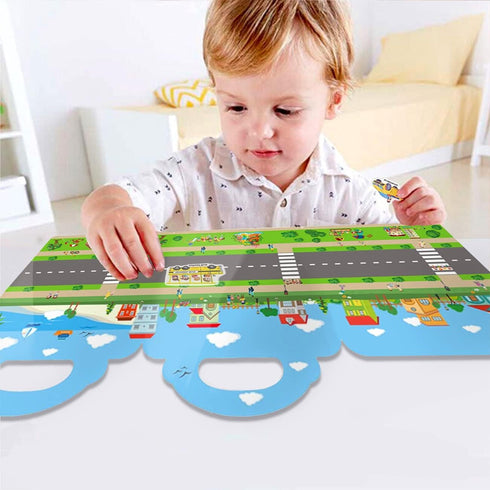 Reusable Sticker Book for Kids, Vehicles Truck Stickers Educational Learning Toys Travel Stickers Activity Books for Toddler Girls Boys Age 3+ Bir...