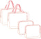 4 Pieces Clear Makeup Bags, Large Clear Makeup Cosmetic Toiletry Bag, Clear Plastic PVC Tote Bags with Zipper Handle Portable Travel Luggage Pouch...