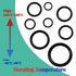1020 Pcs O Ring Kit 20 Size Nitrile Rubber Oring Assortment Set for Car Auto Vehicle Repair Faucet Plumbing Air or Gas Sealing Connections Resist ...