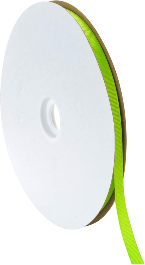 Berwick Offray 3/8" Grosgrain Ribbon, New Chartreuse Green, 100 Yards...