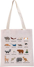 G2TUP Zoology Lover Gift Animals Of The World Tote Bag Zoo Keeper Zookeeper Handbag Animal Lover Gift...