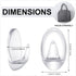 Blulu 12 Pieces Clear Adhesive Hooks for Hanging Medium Damage Free Indoor Strips Utility Waterproof Wall Hooks with 15 Pieces Self-Adhesive Tapes...