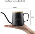 MERMOO YILAN Gooseneck Kettle Pour Over Coffee Kettle with Lid 350ml Stainless Steel Kettle Hand Drip Coffee Pot Long Narrow Coffee Pitcher Jug?bl...