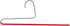 Mawa by Reston Lloyd Reverse Hook Trouser Series Non-Slip Space-Saving Clothes Hanger with Single Rod for Pants, Style KH/35U, 1-Each, Red...