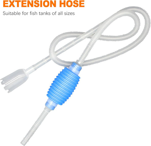 65'' Siphon Pump for Fish Tank, Aquarium & Fish Tank Siphon Pumps and Gravel Cleaners, Gravel Vacuum for Aquarium, Fish Tank Vacuum Gravel Cleaner...