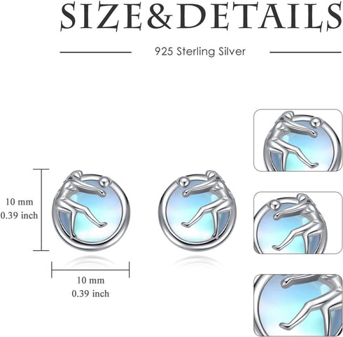 Volleyball Earrings S925 Sterling Silver Volleyball Earrings for Women Volleyball Sport Jewelry Gifts...