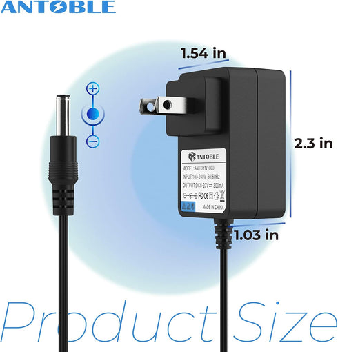 ANTOBLE 1611736 Charger Compatible with Bissell Pet Stain Eraser 2003 Power Adapter 20037 2054 2164A 2002 Cordless Portable Carpet Cleaner Vacuum ...