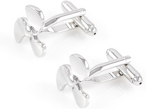 Propellor Propeller Ship Boat Pair of Cufflinks in a Presentation Gift Box & Polishing Cloth...