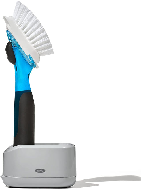 OXO NEW Good Grips Soap Dispensing Dish Brush Storage Set...