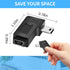 UCEC USB 2.0 Adapter Plug, Mini USB to Mini USB, Left and Right Angle Mini to Mini - Male to Female - Pack of 2...