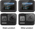 Orzero (3 Sets 9 Packs) Tempered Glass Protector Compatible for GoPro Hero 8, 3Pcs Screen Protectors+3Pcs Display Lens Protectors+3Pcs Front Scree...