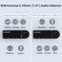 Cubilux Bidirectional 4-Channel 6.35mm Audio Selector, 1x TRS to 4X TRS Stereo 4-Port 1/4” Quarter Inch AUX Switch Box for Speaker, Headphones, Su...