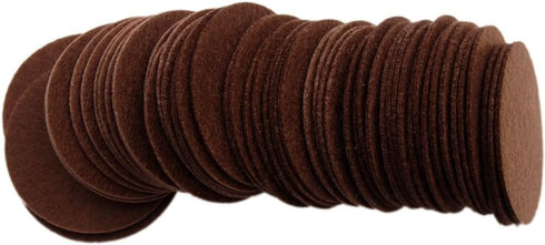 Playfully Ever After 2 Inch Brown 58pc Stiff Felt Circles...