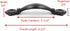 10 Pack Flat Black Cabinet Hardware Handle Pull - 2-1/2" (64mm) Hole Center, Drawer Handle Dresser Kitchen Cupboard Furniture Hardware Door Pull...