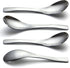 Soup Spoons,4 Pieces Stainless Steel Asian Soup Spoon 6.3 Inch Heavy-Weight Short Handle Ramen Spoons,Thickened Spoons Silverware...