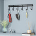 2 Pieces Kitchen Utensil Hooks,Adhesive Kitchen Utensils Hanging Rack,Wall Mount Kitchen Utensil Holder for Tools/Towel/Knife...