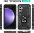 Yiakeng for Samsung Galaxy S23 FE Case: Galaxy S23 FE Case with HD Screen Protector - Military Grade Protective Cases with Ring for Samsung S23 FE...