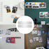 Stainless Iron Strips Bulletin Bar Board Adhesive Frameless Magnetic Bulletin Bar Strip with 10 Pieces Colorful Magnets and 8 Pcs Adhesive Tape, M...