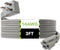 BN-LINK 3ft Air Conditioner Extension Cord 14/3 SPT-3, Gray, 3 Prong Grounded Plug, Flat Plug, Heavy Duty Major Appliance Power Cord...