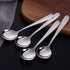 7-Inch Soup Spoons, Baikai Bouillon Spoon,18/10 Stainless Steel Finished Table Dinner Spoons Set of 4 (Silver)...