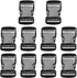 10 Pack 1-1/2" Plastic Side Release Buckle Dual Adjustable Outdoor Camping Tactical Backpack Belt Strap Webbing Bag Hardware Accessories 1-1/2" Du...
