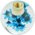 Arenbel Flower Crystal Ball Shape Gear Lever Shifter Grip Knobs Round Car Shift Stick Handle Fit Most Manual Auto Transmissions, Blue...