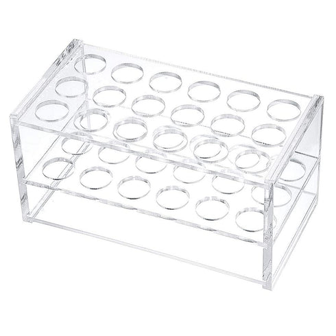 Clear Acrylic Test Tube Rack 18 Holes Test Tube Holder for 10ML/15ML Test Tubes (1 Piece)...