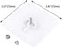 LAJAR 10Pcs Adhesive Wall Mount Screw Hooks, No-Trace Sticker Screw Hanging Nails for Bathroom Kitchen Shower Room (10mm)...