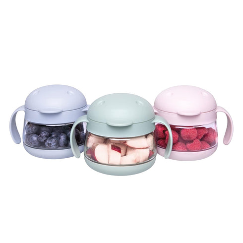 Ubbi Tweat No Spill Snack Container for Kids, BPA-Free, Toddler Snack Container, Sage & Blue...