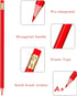 Zhanmai Checking Erasable Pencils Red Pencils Pre-Sharpened #2 HB with Erasable Tops for Checking Map Coloring Tests Grading (24 Pieces)...