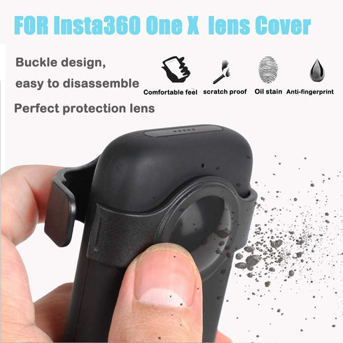 for Insta360 One X Camera Lens Case Fisheye Lens Protector Cover Gel Cap Accessories...